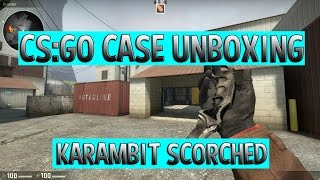 CS:GO:: Case Unboxing! [Karambit Scorched]