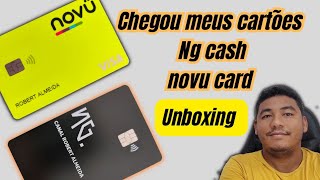 chegou meus dois cartões novu card e ng cash confira todos os detalhes.