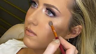 MAQUIANDO CLIENTE REAL - Esfumado Glam com Iluminador