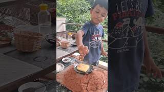 Bread milk toast 😋😋😍#shorts #miniaturecooking #minicooking #tinyfood #shortsvideo #babyshorts #mini