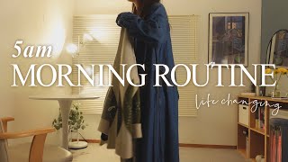 【モーニングルーティン】午前5時起きの私の小さな朝習慣 | 5am morning routine | relaxing, peaceful & productive.