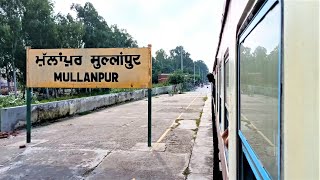 (04625) (LDH - FZR) DEMU Passenger Special Entering & Departing From Mullanpur Railway Station.!!