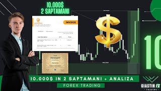 10.000$ IN 2 SAPTAMANI DIN TRADING cu DOVEZI + Analiza EURUSD | Forex Trading