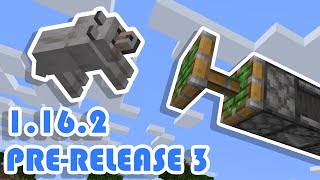 Minecraft 1.16.2 Pre-Release 3 Double Pistons and Dark Wolves! | Snapshot Summary