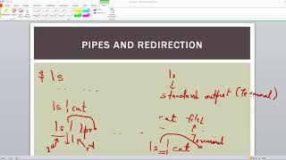 7.2   Pipes and Redirection