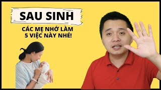 Những điều cần làm sau khi sinh con