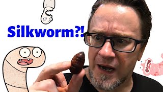 EATING SILKWORM?! - #china #chinesefood #cicada #grasshopper #silkworm