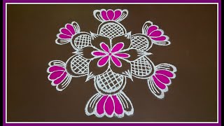 Easy Rangoli Design | Margazhi Matham Kolam | Dhanurmasam Muggulu | Margazhi Kolam Design | Rangoli