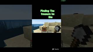 Finding The Treasure Chest be like 😂 #shorts #minecraft #shortvideo #viral