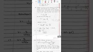 Electrostatic class 12 notes ||  #notes #shorts #trainding