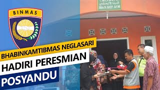 Bhabinkamtibmas Hadiri Peresmian Posyandu Pasirmunding Neglasari 05/01/2019