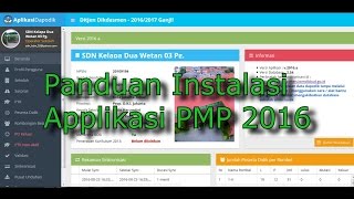 Dapodik 2016 - Panduan Instalasi PMP 2016