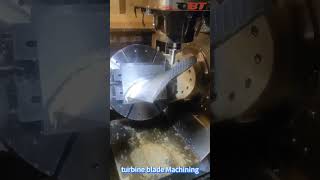 machining turbine blade process #turbine #gasturbine #aircraftengine