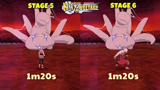 NxB NV: 1m20s × BOSS STAGES 5 & 6  [ All-Out Mission #9 ] | Naruto x Boruto Ninja Voltage