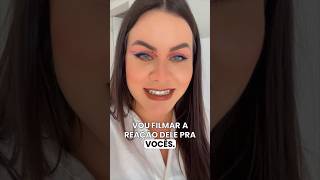 Esposo reagindo a Make de carnaval🤭Aprovado? #reaction #reactionvideo #shorts #makeup #fyp #foryou