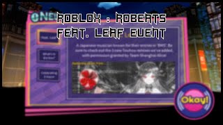 [ROBLOX : ROBEATS]LEAF EVENT