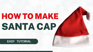 Make Your Own Santa Cap at Home for Christmas Fun! | Santa Hat for Christmas | SiyoDhago