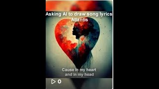 Asking AI to draw song lyrics - Atlantis