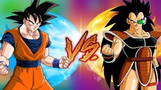 Goku Base Form vs Raditz Full Power Full Fight - Dragon Ball Legends