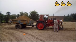 Belarus 510 tractors pulled up fully loaded trolley |tractors stunt video |Tractor Info