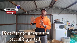 T03 - EP18 - Conserto do piso da GARAGEM!  parte 1| NOSSO FLIX AUSTRÁLIA