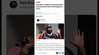 Rick Ross' phobia of a government hack prevents him from riding in a Tesla