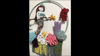 Crafty Waves: Macramé 3D Mermaid Tutorial Part-1!!