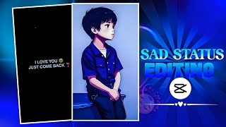 New Sad Status Video Editing Capcut | @BKingEdit420 @CarryMinati #video