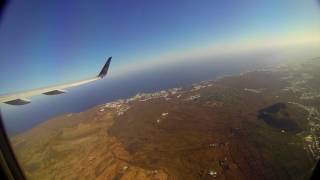 Take off from Lanzarote Airport ACE