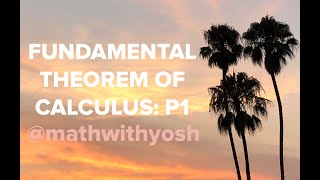 fundamental theorem of calculus: part one