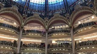 Galeries Lafayette détails architecture de la coupole art nouveau