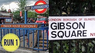 London Taxi Knowledge Run 1: Manor House Station to Gibson Square *2019*