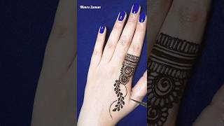 #shorts Cute One Finger mehndi tattoo design #mehndi #mehndidesigns #henna