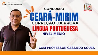 CEARÁ-MIRIM: Correção da prova de Português - Nível Médio