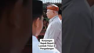 momen kedatangan bupati lombok timur