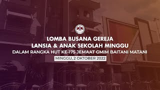 Lomba Baca Alkitab Bahasa Tombulu & Bahasa Manado - GMIM Baitani Matani