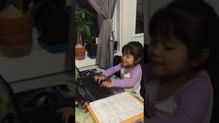 Pretending she has an online class and she’s the teacher (funny my babyloves) ❤️