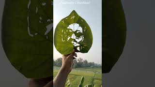 leaf cutting art #potrait #shorts #youtubeshorts #viral