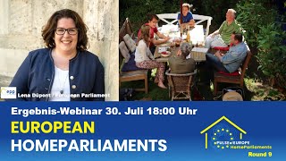 Ergebnis-Webinar der 9. Runde der Europäischen HausParlamente mit Lena Düpont (MEP, EVP)