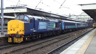 37419 and 37405 depart Norwich for Gt. Yarmouth with THRASH 19/08/2016 12:36.