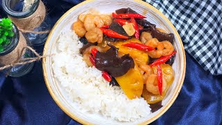 Resep Tumis Jamur Kuping UDANG dan Jamur ASAM Pedas