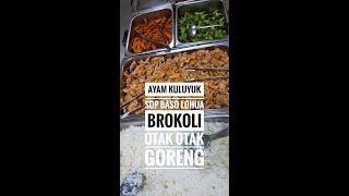 Menu Ecobak, Ayam Kuluyuk, Sop Baso Lohua, Brokoli dan Otak Otak Goreng