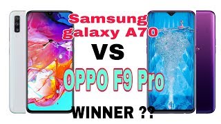 Samsung galaxy A70 VS oppo F9 Pro speed test and camera comparison