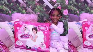 Glam With LeeLee | Vanity Play-set Unboxing | Aaliyah's First YouTube Video | 2021