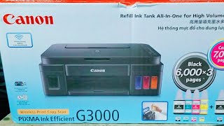 Canon Pixma G3000 All-in-One Ink Tank Printer Review & Installation