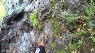 For a dive (bouldering at Gria Vathra)