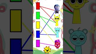 Inside Out 2 MIX COLOR ❤️💚💛 Please help me pass puzzle game! #shorts #sprunki