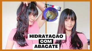 HIDRATAÇÃO COM ABACATE 🥑 CABELOS RESSECADOS NUNCA MAIS✨