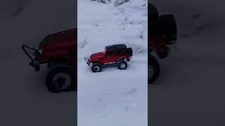 RC crawler vs snow #shorts