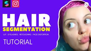 How to Color Your Hair for your Instagram Filter [free hair segmentation template in Spark AR]